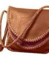 Womens Hand Braided Leather Bag