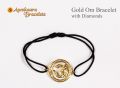 Buy Auspicious Om in Gold Bracelet with Diamonds only at Rs. 19000
