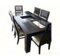 Rubber Wood Dining Table Set