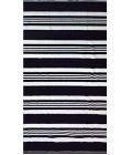 Striped Black White Egyptian Jacquard Towel