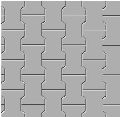 Grey Cement i shaped tiles