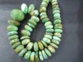 Tibetan Turquoise Faceted Roundel Shape Beads