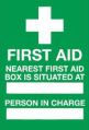 First Aid and Medical Equipment Signs