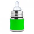 Green Sleeve Stainless Steel Feeding Bottle