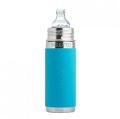 Pura Kiki 9oz Aqua Sleeve Vaccum Insulated Sippy Cup Feeding Bottle