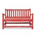 Antique Bench: Red