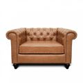 Leather Jacob Chesterfield Single Seater Sofa