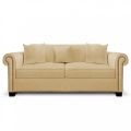Lawson 3 Seater Sofa: Cornflower, Suede