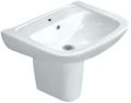 WASH BASIN WITH HALF PEDESTAL