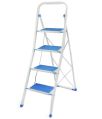 4 Step Steel Coated Blue Ladder