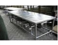 6-Seater Stainless Steel Canteen Dining Table Set