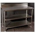 Stainless Steel Work Table With Two Under Shelf