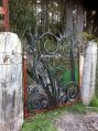 antique iron gate