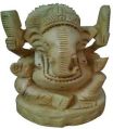 Hand Carved Wooden Ganesh Statue