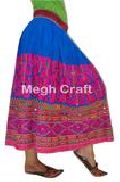Ethnic Hand Embroidery Mirror Work Skirt