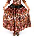 Womens Kutch Hand Embroidery Mirror Work Rabari Skirt