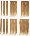 Human Hair 100-150gm Black Brownish mmi hair Clip On Hair Extension