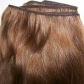 Human Hair 100-150gm Black Brownish Mmi Hair Double Fold Machine Weft Hair