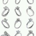 Silver Couple CZ Solitaire Rings