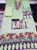 Cotton Embroidered Dress Materials