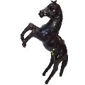 3051 Leather Animal Horse Jumping Statues