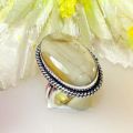 Silver Plated Gemstone Ring