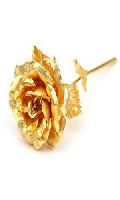 Golden Metal Rose Flower