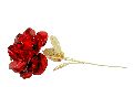 Red Metal Rose Flower