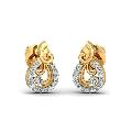 Gold Plated Diamond Earrings