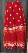 Chanderi batik printed sarees