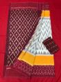 Pochampally double ikkat mercerised cotton sarees with blouse piece