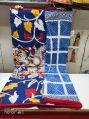 Bagru block print sarees with pompoms