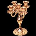 5 - CH brass antique shine candle holder