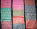 Tassar Silk & Staple Yarn Fabric