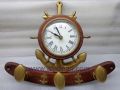 Ship Wheel Anchor Clock