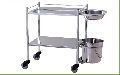 DRESSING TROLLEY WITH SS BOWL & BUCKET