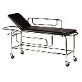STRETCHER TROLLEY STAINLESS STEEL WITH SIDE RAILS