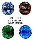 Silver Foil Glass Beads - SB-I