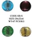 Silver Foil Glass Beads - SB-S