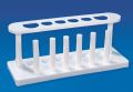 Plastic Polypropylene White New Polished AI 6 Hole Test Tube Stand