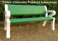 Concrete Garden Bench with Hand Rest