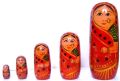 Wooden Painted Russian Dolls