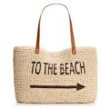 printed beach bag
