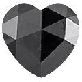 Heart Cut Black Diamond