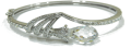 Cubic Zirconia Crystal Drop Bracelet