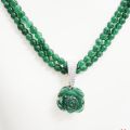 Diamond Emerald Gold Necklace Dgn-03