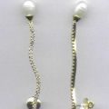 Diamond Pearl Gold Earrings-dge-07