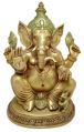 Brass Sitting Ganesha Statue