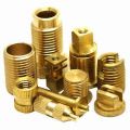 Round Golden Coated brass pipe fittings