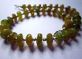 Yellow Opal Rondell Beads